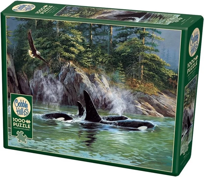 Legpuzzel Orcas 1000 Stukjes from Cobble Hill, Multicolour edition – box