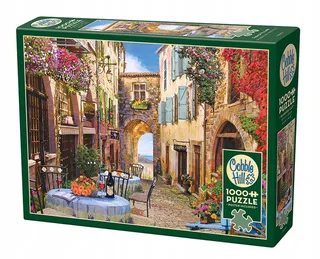 Merkloos Puzzel 1000 Stukjes: Charmant Frans Dorp de Cobble Hill, édition Multicolore – boîte 1 sur 2