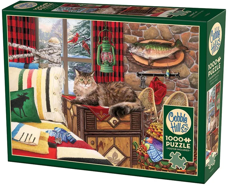 Merkloos Puzzel 1000 Stukjes - Katten Thema, 49x68cm van Cobble Hill, editie Meerkleurig – doos