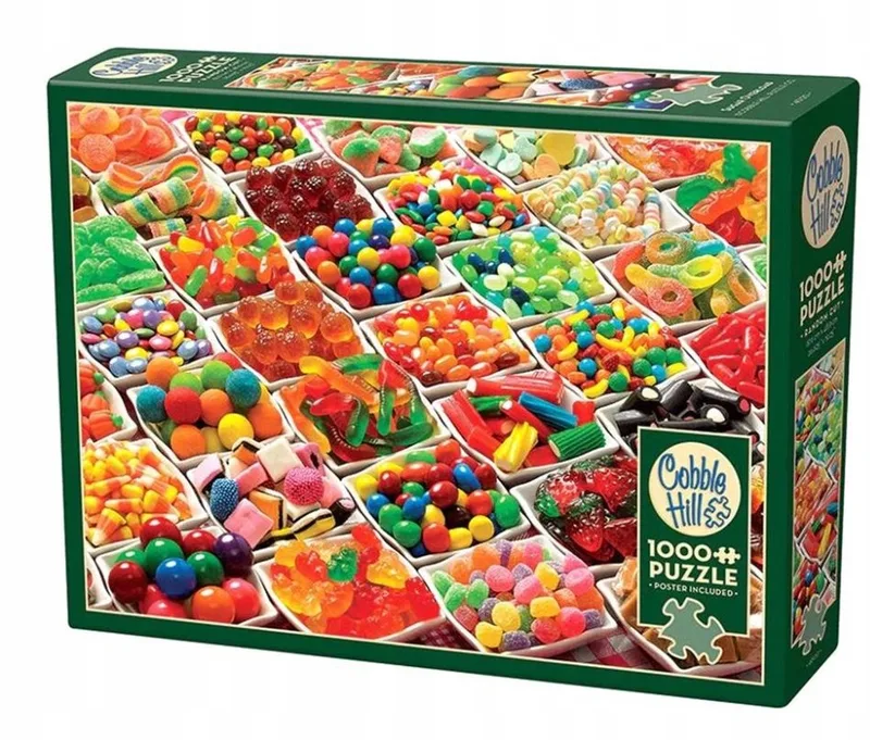 Merkloos Puzzel 1000 Stukjes - Suiker Overload de Cobble Hill, édition Multicolore – boîte