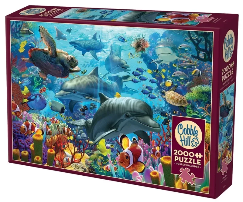 Merkloos Puzzel 2000 Stukjes Koraalrif from Cobble Hill, Multicolour edition – box 2 of 2