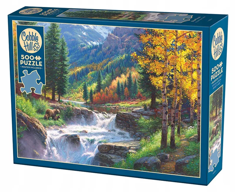 Merkloos Puzzel 500 Stukjes: Herfstmiddag in het Bos van Cobble Hill, editie Meerkleurig – doos