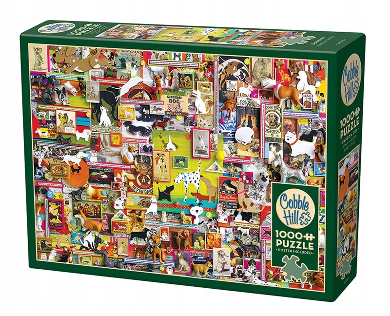 Puzzel 1000 Stukjes: In Hondenland de Cobble Hill, édition Multicolore – boîte