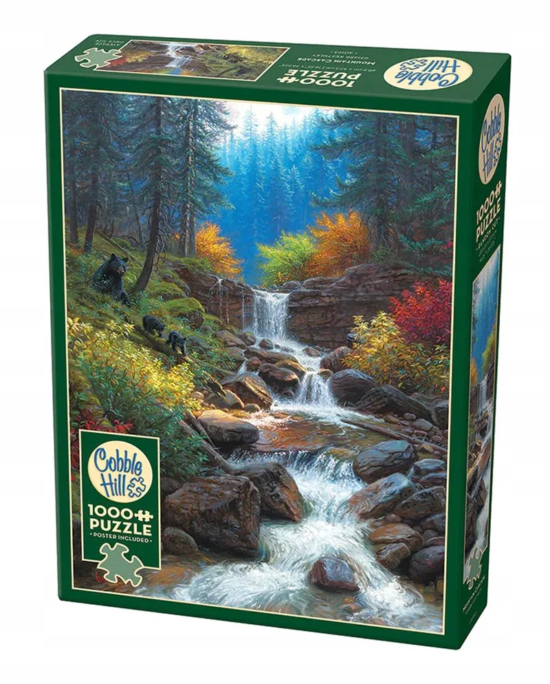 Puzzel 1000 Stukken: Bergwaterval van Cobble Hill, editie Meerkleurig – doos