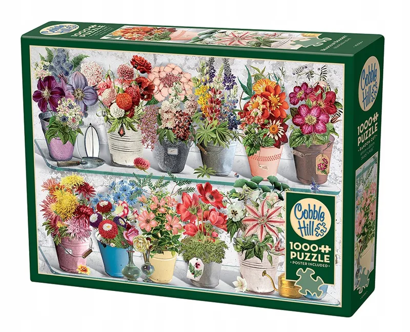 Puzzel 1000 Stukken - Bloemen in Pot van Cobble Hill, editie Meerkleurig – doos