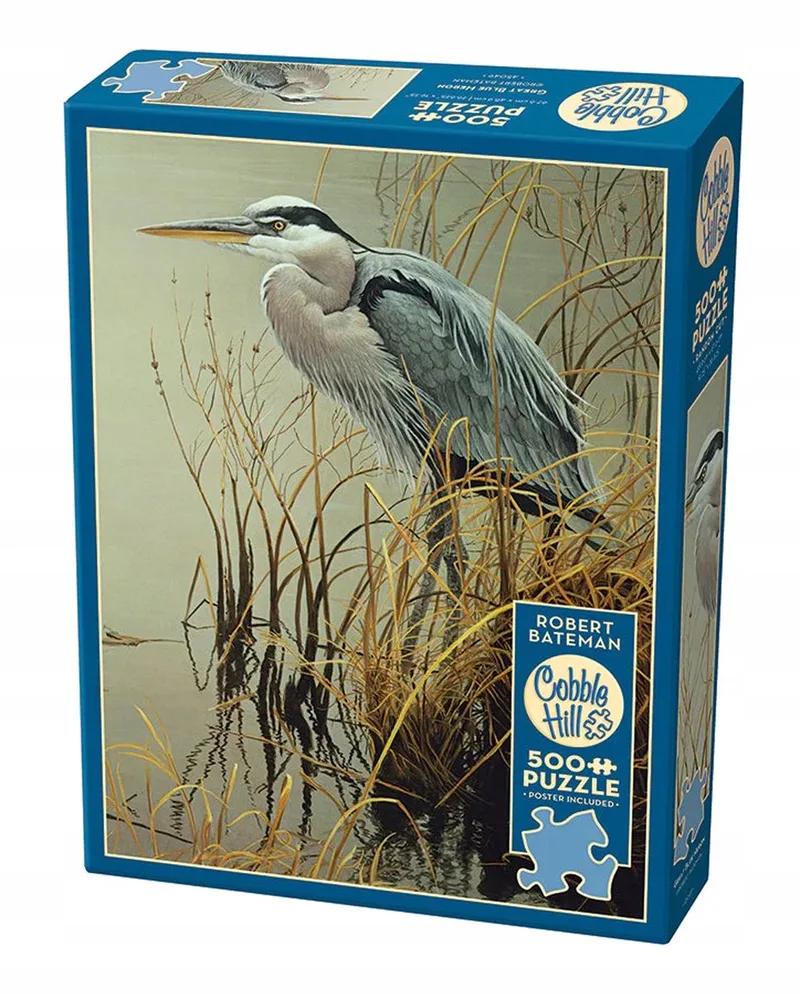 Puzzel 500 Stukken - Blauwe Reiger van Cobble Hill, editie Meerkleurig – doos