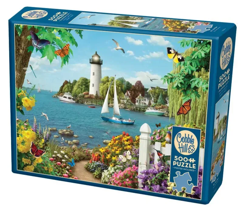 Puzzel 500 Stukken: Boot en Zeezicht from Cobble Hill, Multicolour edition – box 2 of 2
