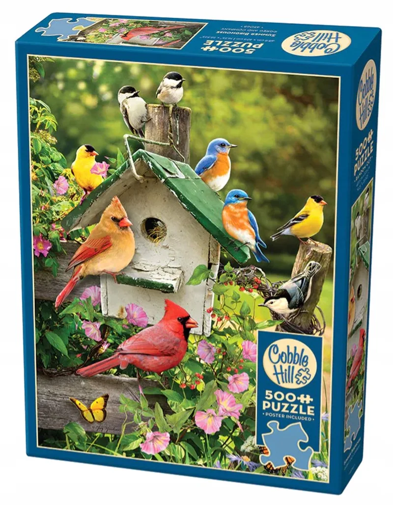 Puzzel 500 Stukken: Zomerhuisje voor Vogels from Cobble Hill, Multicolour edition – box