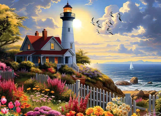 Puzzle A la Phare - 500 à 999 pièces