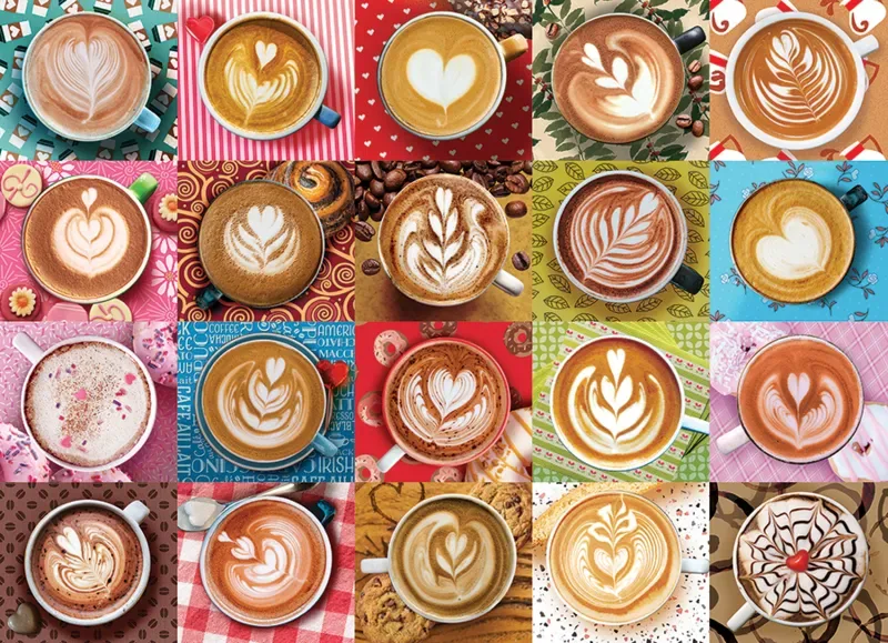 Puzzle Amour de Cafés - 500 à 999 pièces de Cobble Hill – boîte