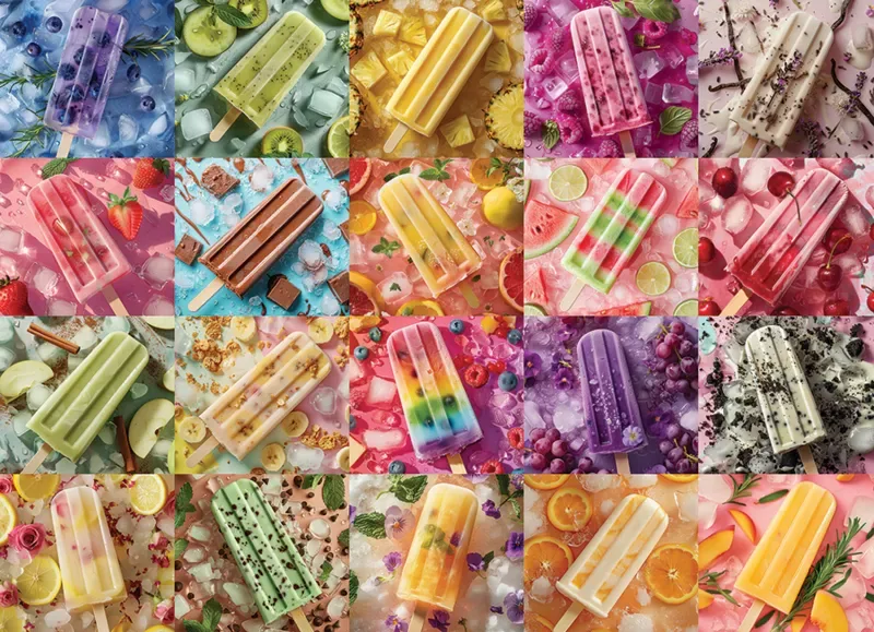 Puzzle Bâtonnets Glacés - 500 à 999 pièces de Cobble Hill – boîte 1 sur 2