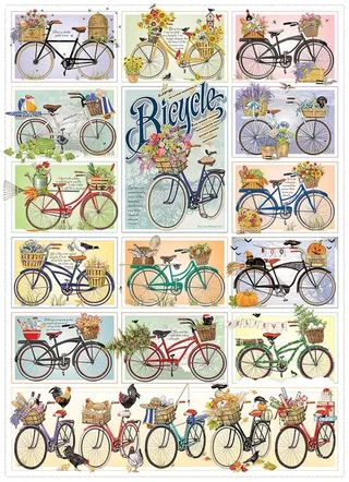Puzzle Bicycles - 1000 pièces von Cobble Hill – Schachtel 1 von 2