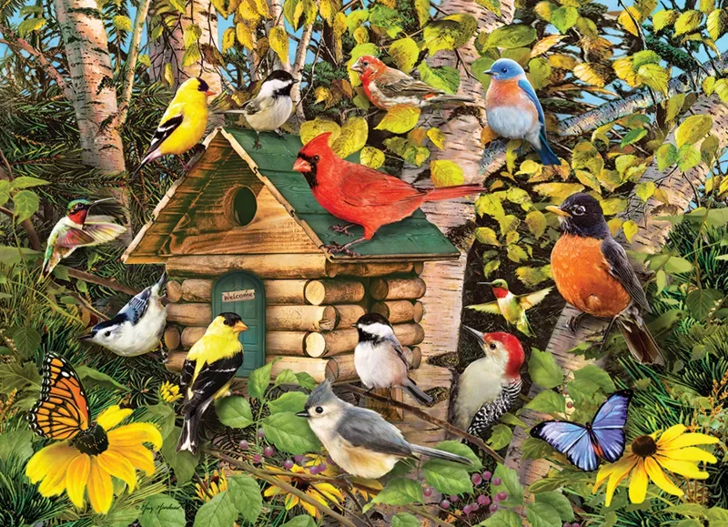 Puzzle Cabane d'Oiseaux - 1000 pièces de Cobble Hill – boîte
