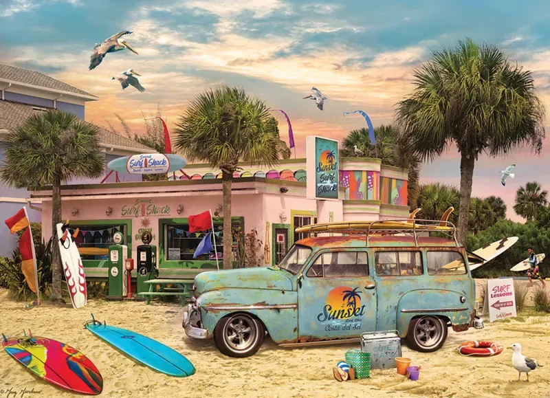Puzzle Cabane de Surf - 1000 pièces van Cobble Hill – doos