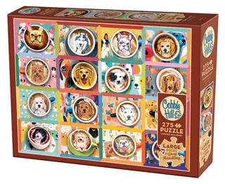 Puzzle Cafés Chiens - 200 à 499 pièces de Cobble Hill – boîte 2 sur 2