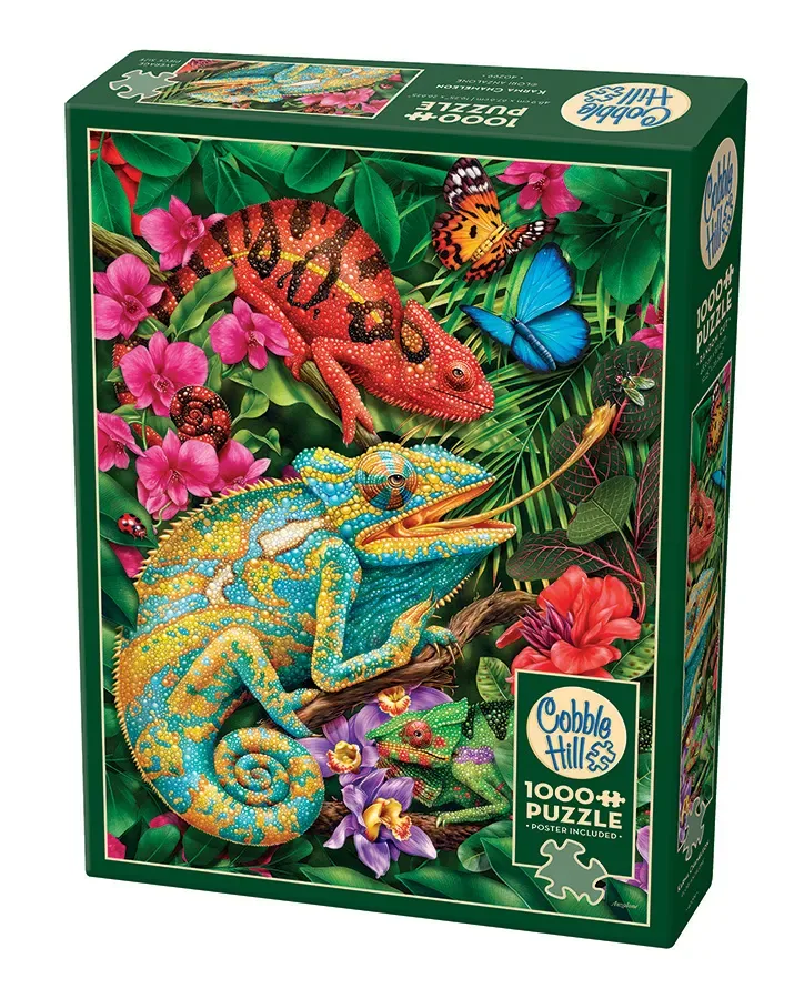 Puzzle Caméléon du Karma - 1000 pièces von Cobble Hill – Schachtel 2 von 2