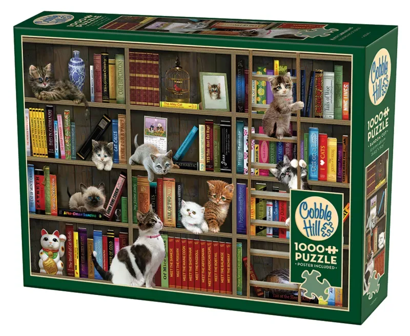 Puzzle Chatons de Bibliothèque - 1000 pièces from Cobble Hill – box 2 of 2