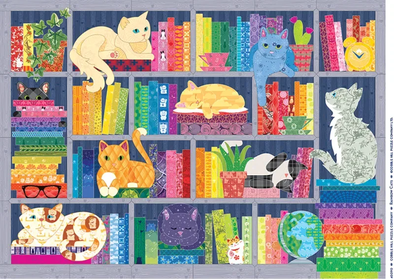 Puzzle Chats Arc-en-Ciel - 500 à 999 pièces de Cobble Hill – boîte