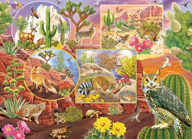 Puzzle Desert Magic - 200 à 499 pièces van Cobble Hill – doos