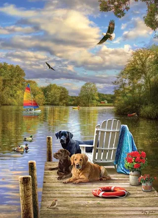 Puzzle Dog Day Afternoon - 1000 pièces van Cobble Hill – doos 1 van 2