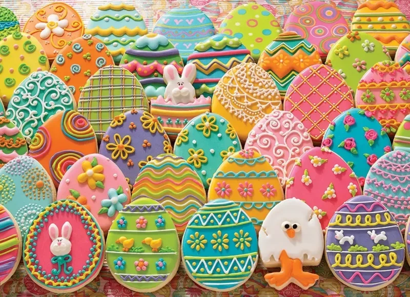Puzzle Easter Eggs - 1000 pièces de Cobble Hill – boîte