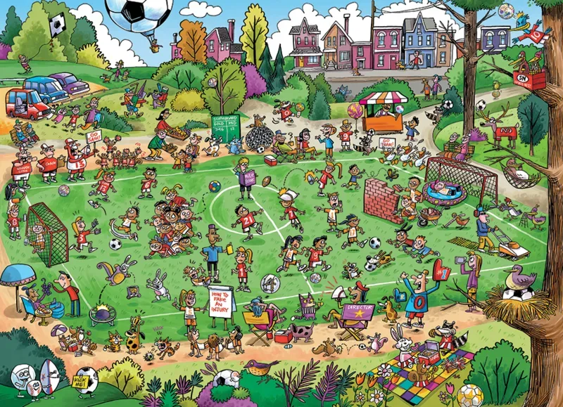 Puzzle Familly Pieces - Offside - 200 à 499 pièces de Cobble Hill – boîte