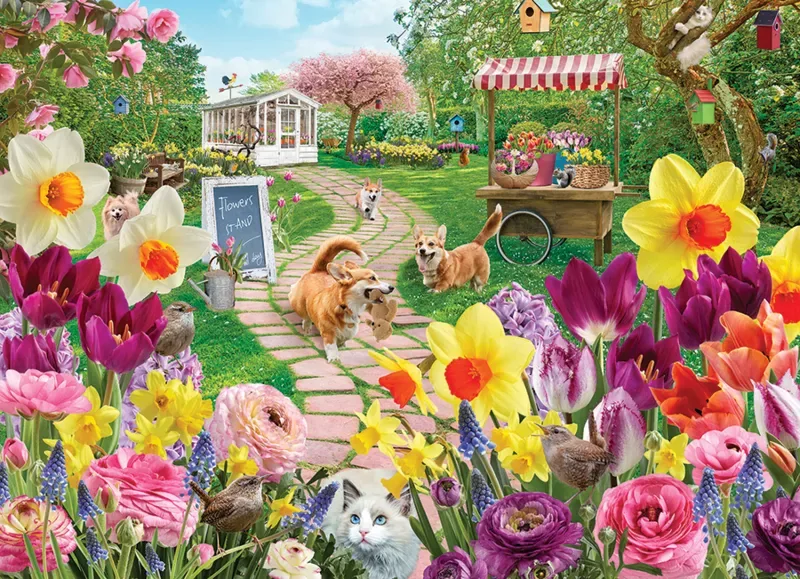 Puzzle Folie Printanière - 1000 pièces de Cobble Hill – boîte