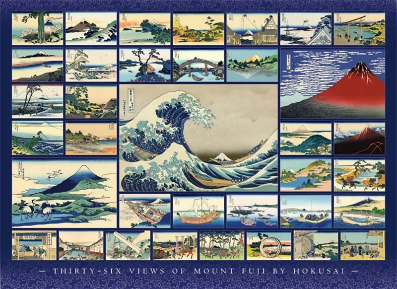 Puzzle Hokusai - 1000 pièces de Cobble Hill – boîte