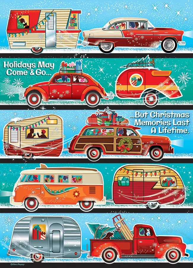 Puzzle Holiday Hustle - 1000 pièces de Cobble Hill – boîte