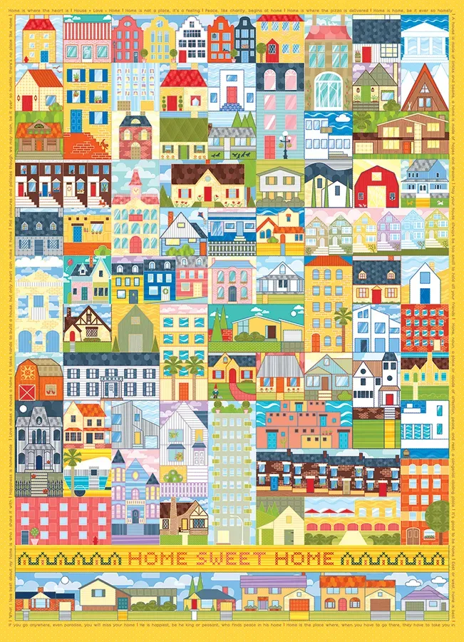 Puzzle Home Sweet Home - 1000 pièces de Cobble Hill – boîte