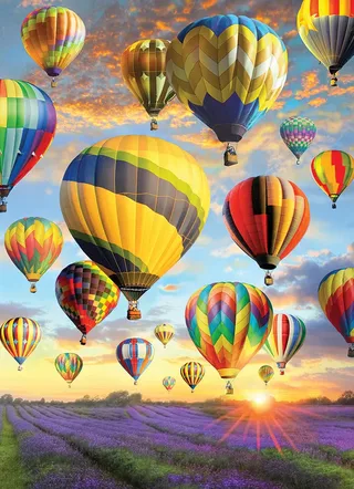 Puzzle Hot Air Balloons - 1000 pièces de Cobble Hill – boîte 1 sur 2