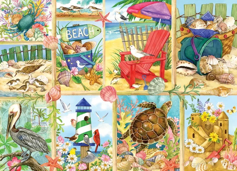 Puzzle Jour de Plage - 500 à 999 pièces de Cobble Hill – boîte