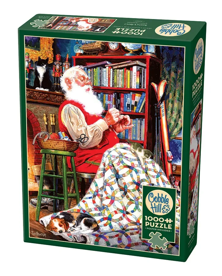 Puzzle Le Quilt du Père Noël - 1000 pièces van Cobble Hill – doos 2 van 2