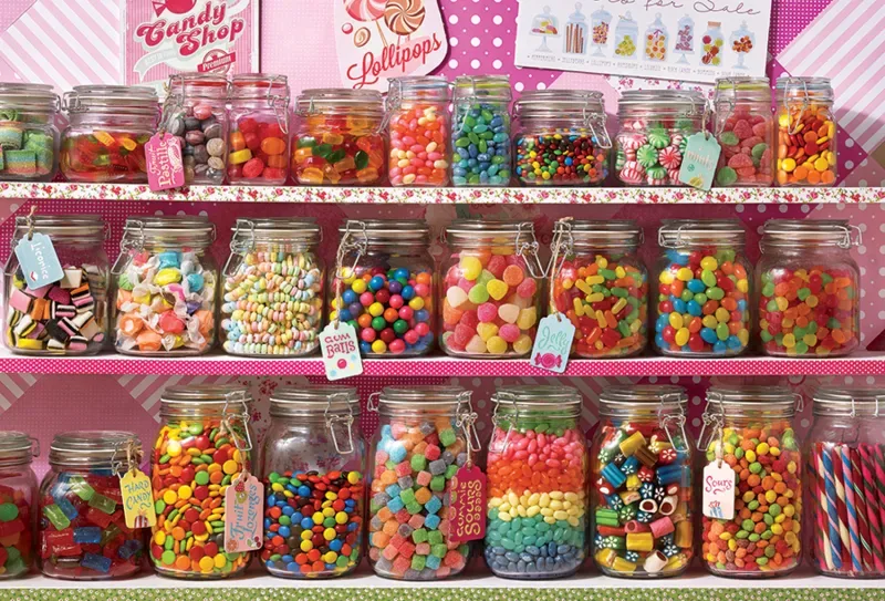 Puzzle Magasin de Bonbons - 2000 pièces van Cobble Hill – doos
