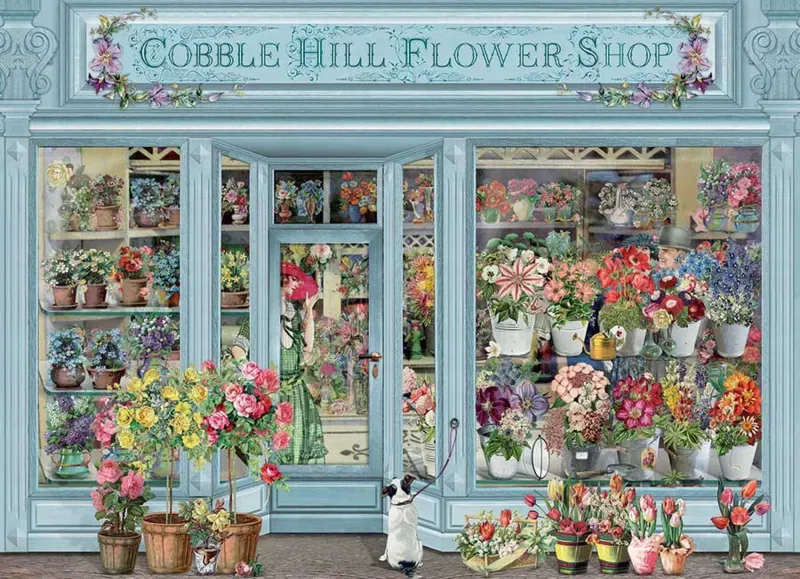 Puzzle Parisian Flowers - 1000 pièces van Cobble Hill – doos