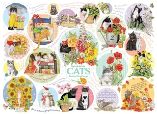 Puzzle Pensées de Chat - 1000 pièces von Cobble Hill – Schachtel 1 von 2