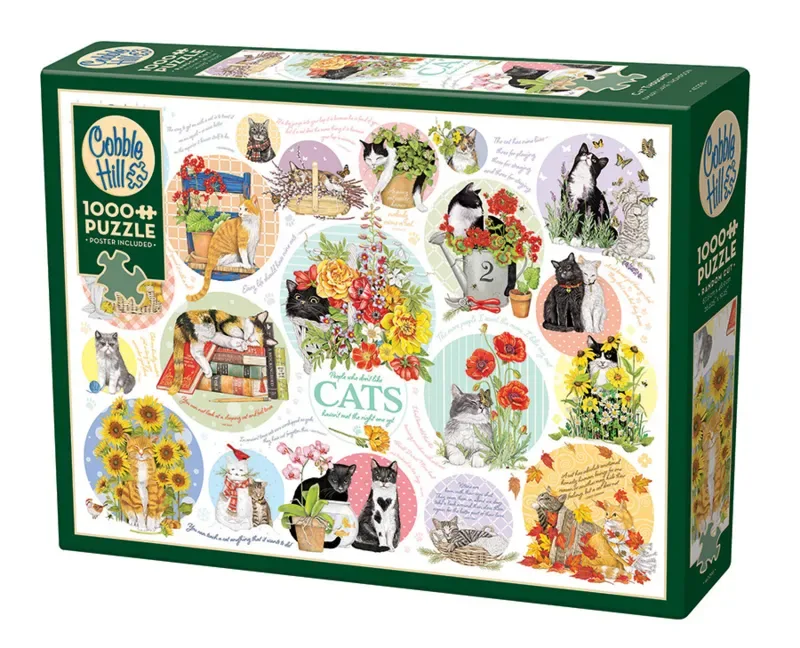 Puzzle Pensées de Chat - 1000 pièces von Cobble Hill – Schachtel 2 von 2