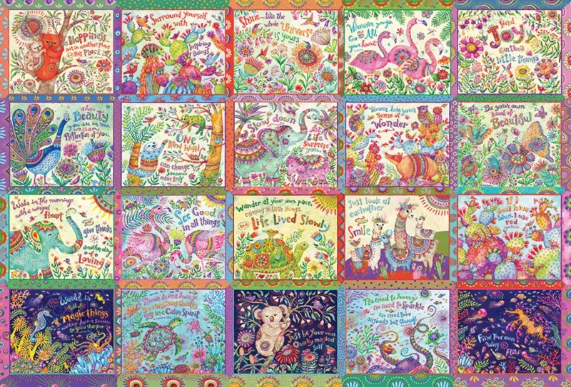 Puzzle Pensées Joyeuses - 2000 pièces van Cobble Hill – doos
