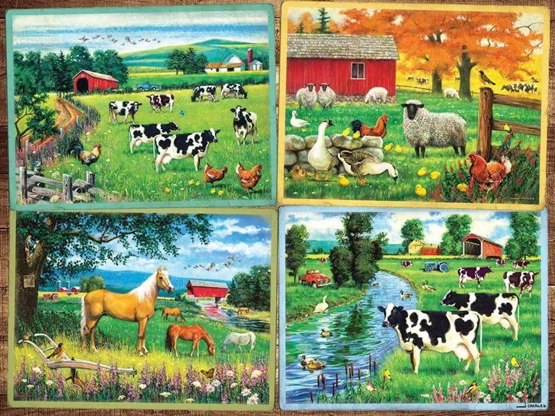 Puzzle Pièces XXL - Amis de la Campagne - 200 à 499 pièces de Cobble Hill – boîte