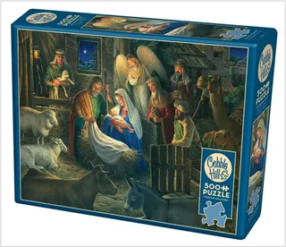 Puzzle Pièces XXL - Away in a Manger - 500 à 999 pièces de Cobble Hill – boîte 2 sur 2