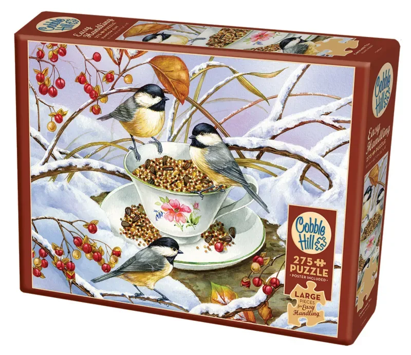 Puzzle Pièces XXL - Chickadee Tea - 200 à 499 pièces von Cobble Hill – Schachtel 2 von 2