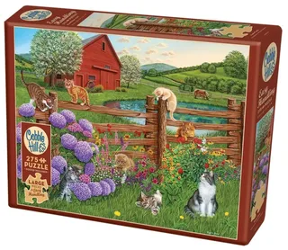Puzzle Pièces XXL - Farm Cats - 200 à 499 pièces van Cobble Hill – doos 2 van 2