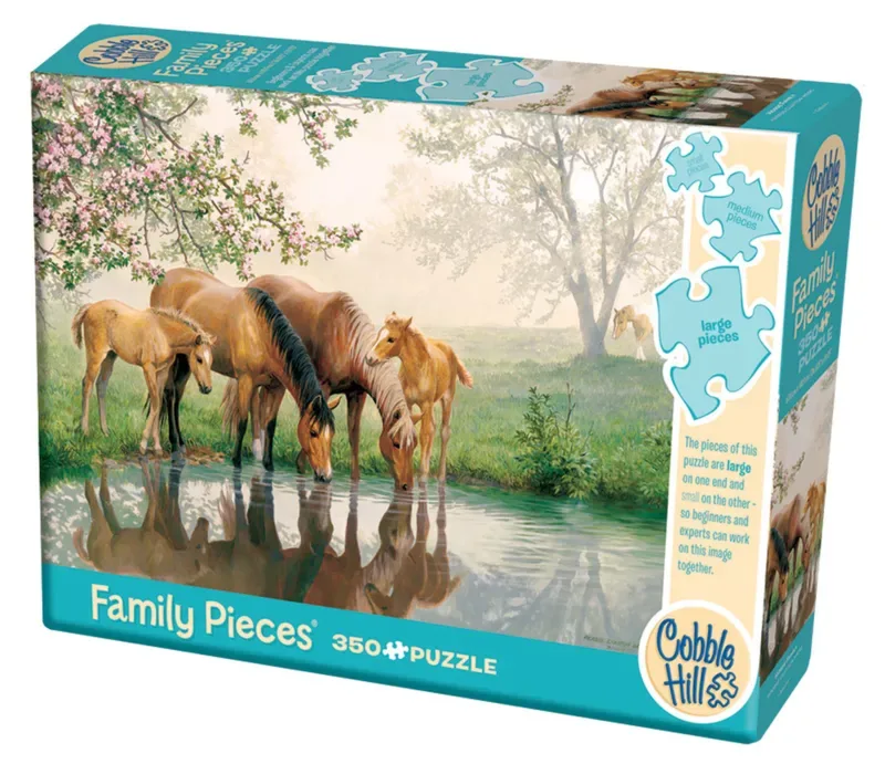 Puzzle Pièces XXL - Horse Family - 200 à 499 pièces van Cobble Hill – doos 2 van 2