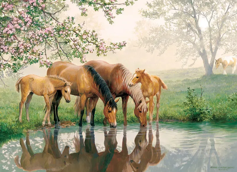 Puzzle Pièces XXL - Horse Family - 200 à 499 pièces van Cobble Hill – doos 1 van 2