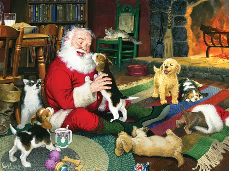 Puzzle Pièces XXL - La Récréation du Père Noël - 200 à 499 pièces van Cobble Hill – doos