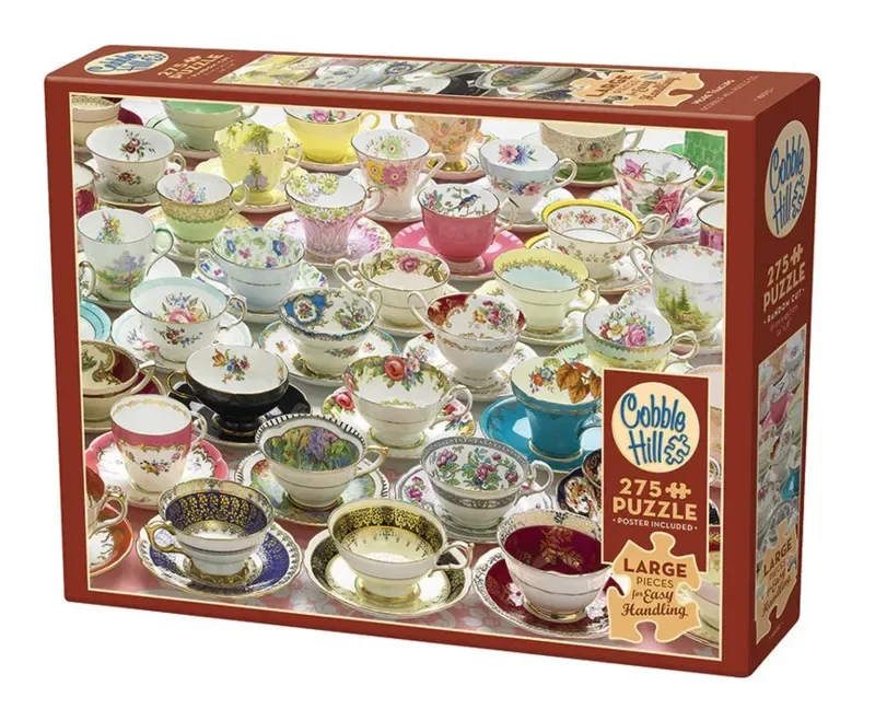 Puzzle Pièces XXL - More Teacups - 200 à 499 pièces van Cobble Hill – doos 2 van 2