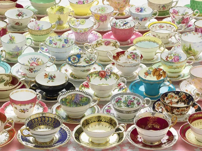Puzzle Pièces XXL - More Teacups - 200 à 499 pièces van Cobble Hill – doos 1 van 2