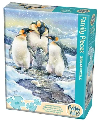 Puzzle Pièces XXL - Penguin Family (Family) - 200 à 499 pièces de Cobble Hill – boîte 2 sur 2