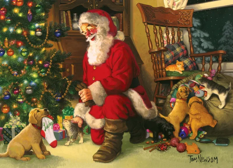 Puzzle Pièces XXL - Santa's Lucky Stocking - 200 à 499 pièces van Cobble Hill – doos 1 van 2