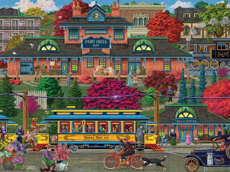 Puzzle Pièces XXL - Station de Tramway - 200 à 499 pièces van Cobble Hill – doos